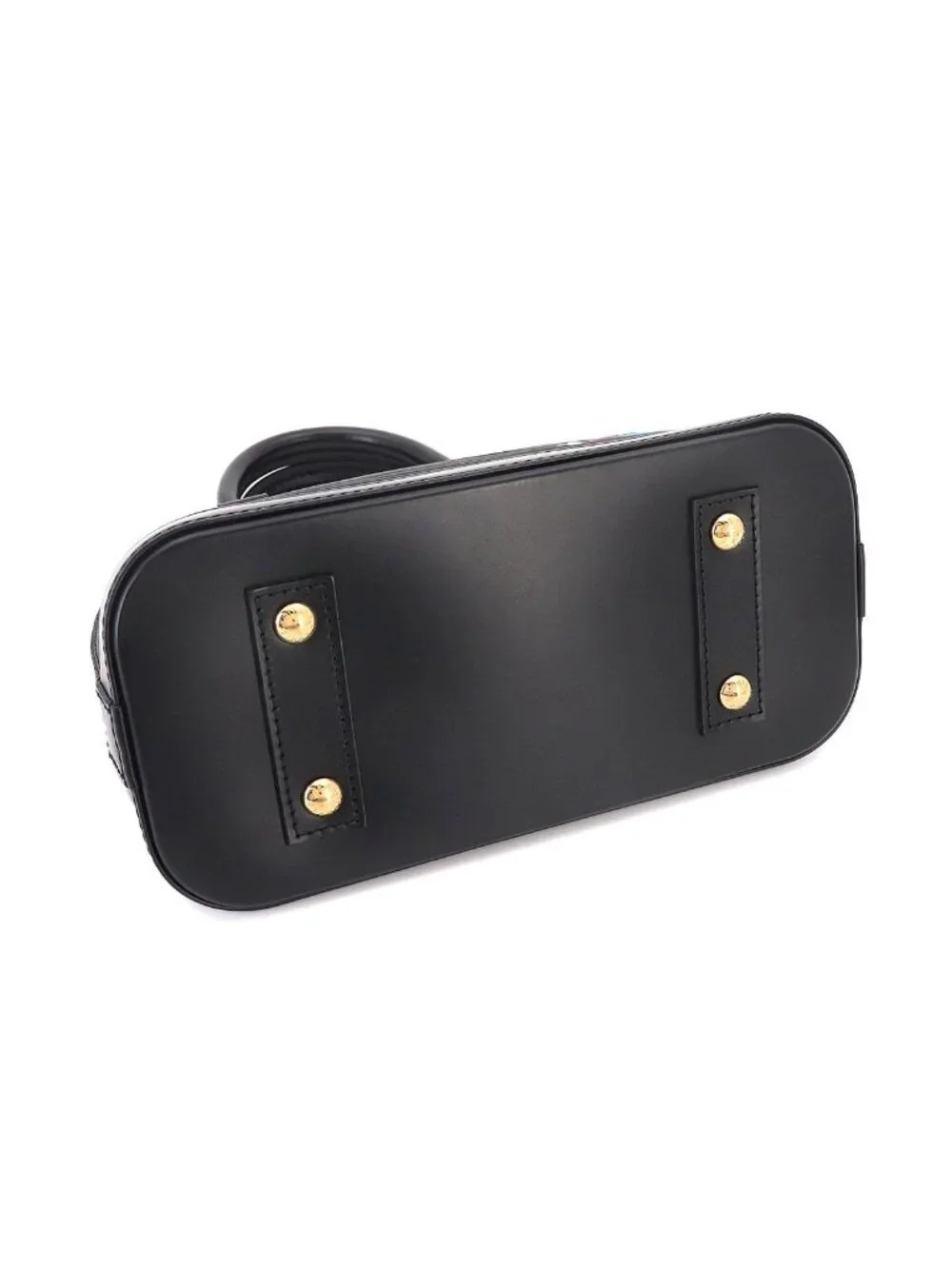 Louis Vuitton LV Takashi Murakami Epi Alma BB 2-Way Bag Black